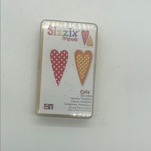 Sizzix Originals Hearts Primitive Die Set - Red and Yellow